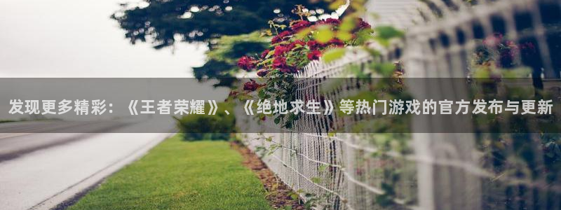 沐春优贝娱乐：发现更多精彩：《王者荣耀》、《绝地求生》等热门